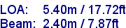 sail specifications