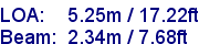 sail specifications