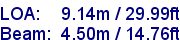sail specifications