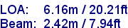 sail specifications