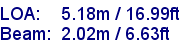 sail specifications
