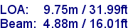 sail specifications