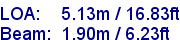 sail specifications