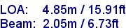 sail specifications