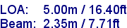 sail specifications
