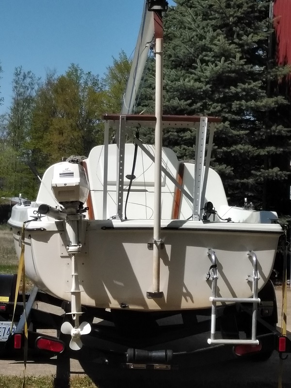 Boat on trailer