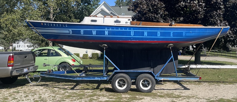 Boat on trailer