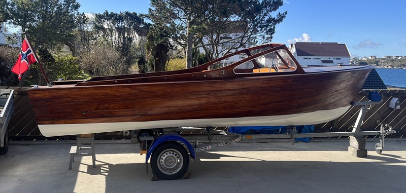 Boat on trailer
