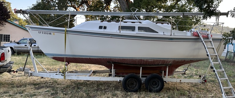 Boat on trailer