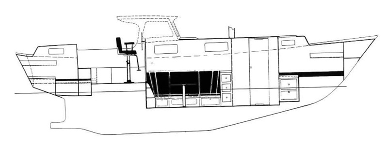 Profile of boat