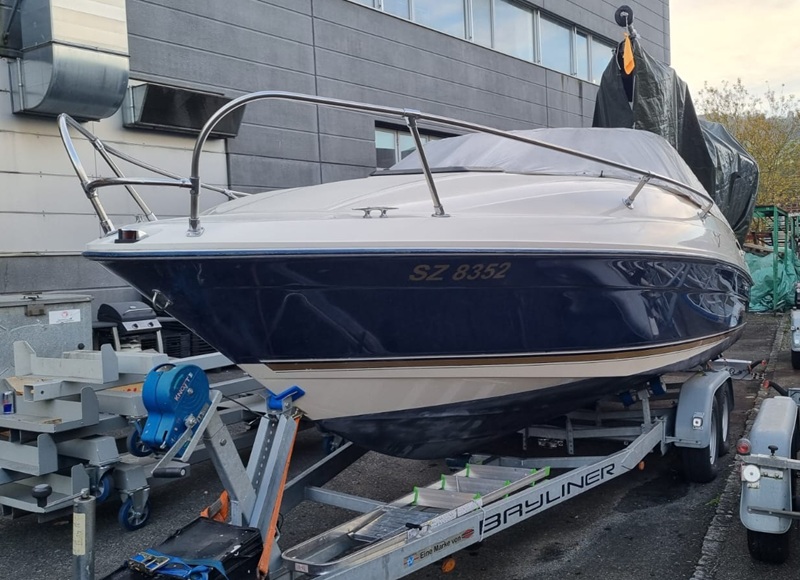 Boat on trailer