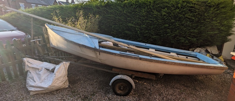 Boat on trailer