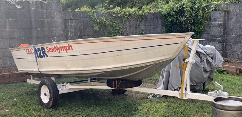 Boat on trailer