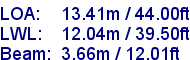 sail specifications