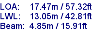 sail specifications