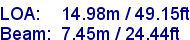 sail specifications