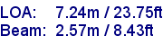 sail specifications