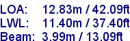 sail specifications