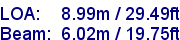 sail specifications