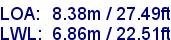 sail specifications