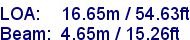 sail specifications