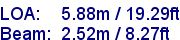 sail specifications