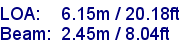 sail specifications