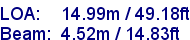 sail specifications