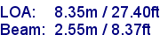 sail specifications