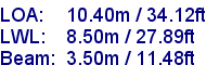 sail specifications