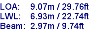 sail specifications