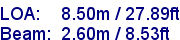 sail specifications