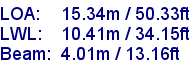 sail specifications