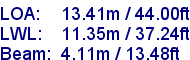 sail specifications