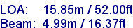 sail specifications