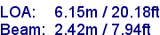 sail specifications