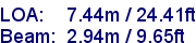 sail specifications