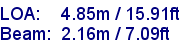 sail specifications