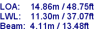 sail specifications