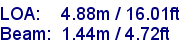 sail specifications