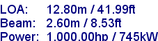 sail specifications