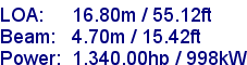 sail specifications