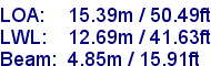 sail specifications