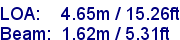 sail specifications