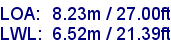 sail specifications