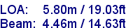 sail specifications