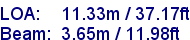 sail specifications