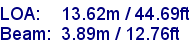 sail specifications