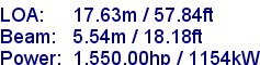 sail specifications