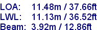 sail specifications